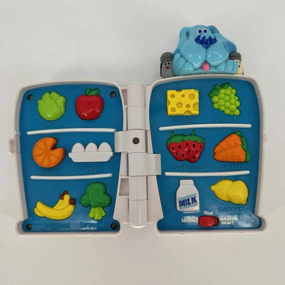 Vintage‎ Blues Clues 1999 Interactive Talking Refrigerator Snacks Tested Works